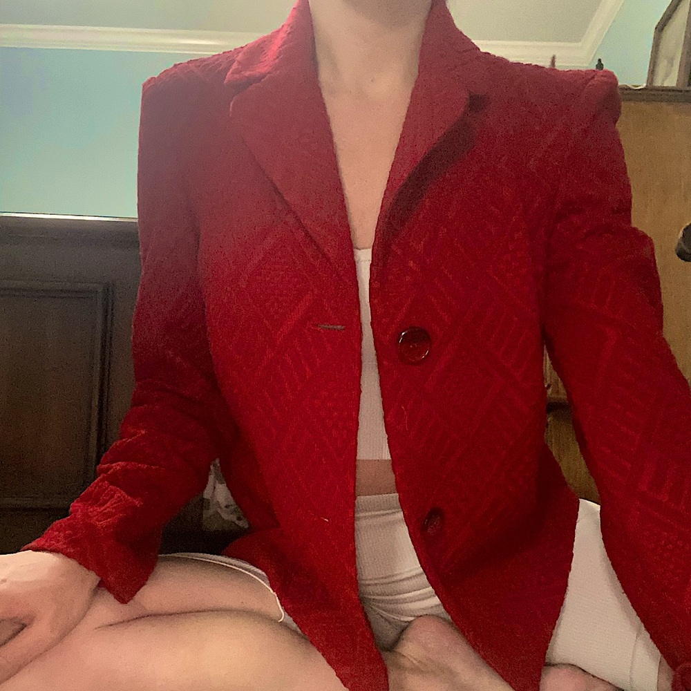 Classic (SOFTEST) Perfectly Tailored, Lightweight, True Red Blazer